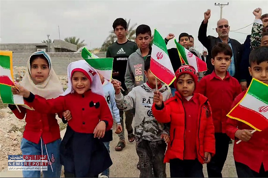 بمناسبت ۲۲بهمن؛ مردمان روستایی در لامرد خروج کردند