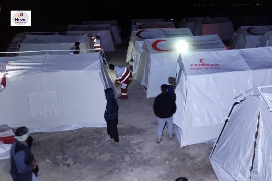 امدادرسانی هلال‌احمر به مناطق زلزله‌زده فارس/ اسکان بیش از ۴۵۰ نفر در اردوگاه‌های اضطراری