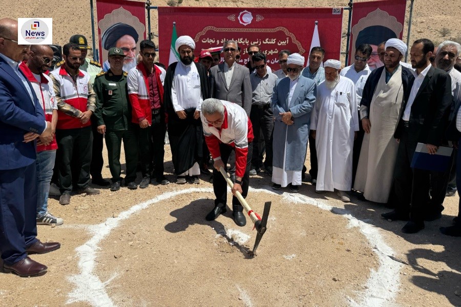 کلنگ‌زنی احداث پایگاه خیرساز امداد و نجات شهرستان خنج